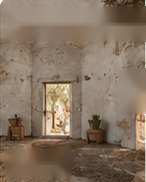 Bare, dated room before renovation